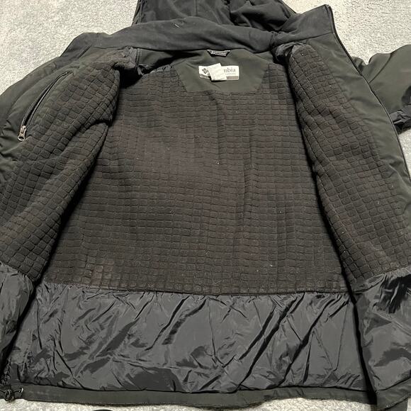 Columbia Coat Mens XXLT Tall Black Hooded SoftShell Hooded Winter Jacket - Picture 6 of 10